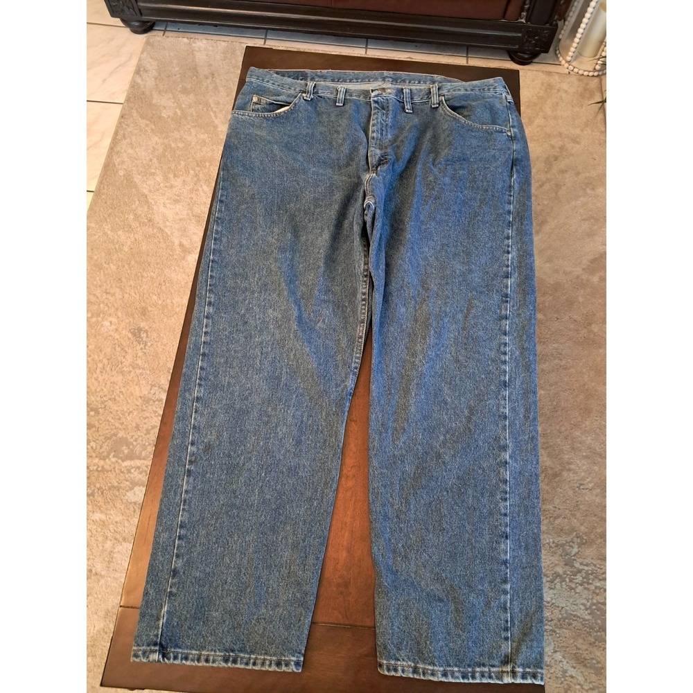 Wrangler 97601VR Men's Relaxed Fit Jeans - Vintage Rinse 44x30 Western Work Wear
